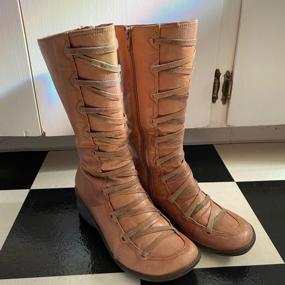 Miz Mooz brown Otis boots, size 9, EUC